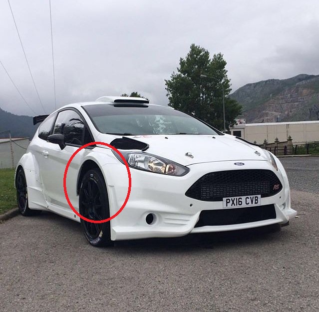 Fiesta Mk7 R5 front fender 1pcs